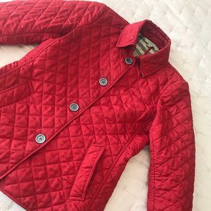 COPY - Burberry Brit Quilted Jacket - Red M